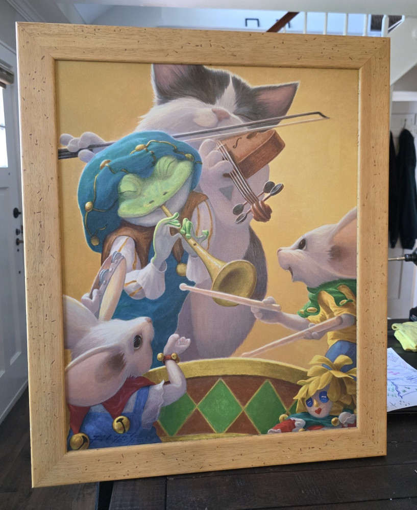 Leonard Filgate RIP SQUEAK Limited Edition Giclee Canvas 85/250 Signed Framed –