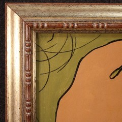 Modern contemporary art painting artwork horse bull 20th century frame