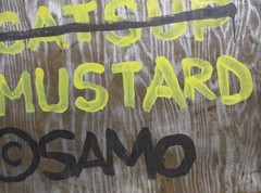 Basquiat SAMO – Painting on Plywood Board – 1980s NYC Graffiti Street Urban Art