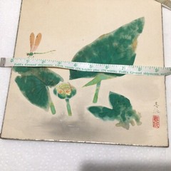4 origional watercolor on board Japanese Asian pictures manitis dragonfly scenic