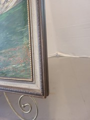 Vintage Signed Impressionist Coastal Seascape Surf Maritime Painting Framed
