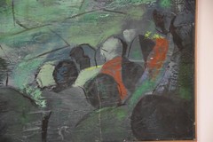 Carlo of Hollywood Oil On Canvas Painting Mid Century