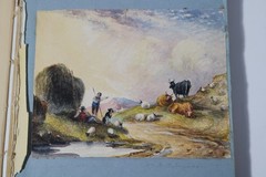 IMPORTANT EARLY AMERICAN FRIENDSHIP PAINTING ALBUM Mary Balmanno Eliza Quincy +