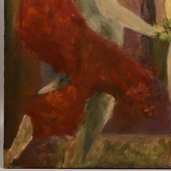 FREDERICK SPRAGUE Original Vintage Signed Figurative Double Portrait Painting