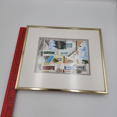 Vintage Framed Watercolor Painting Lisbon 1999 Village Street 11×9″ Artist Sign