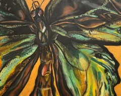 Jennifer Eden Bloom Painting Bergen County 1987 Mid Century Modern