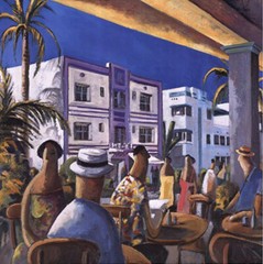 Breakfast in Miami by Lourenco Gallery-Wrapped Canvas Giclee Art (14 in x 14 in)