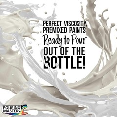Liquid Acrylic Pour Paint Titanium White 200 ml Perfect for Fluid Art Techniques
