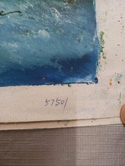 Original oil painting Ocean Scene Signed Not Mounted. 27 X 22