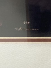 Norma Schneeman 1987-89 Painting Print Lithograph Portrait art Vintage Lot 55S7