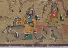 Mongolia Mongolian Painting on Canvas possibly Marzan Sharav ca. 20th century