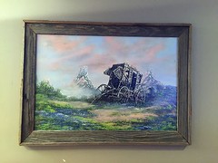 Cecil R Young Jr. Stagecoach Original Oil Painting Art MUST READ DESCRIPTION