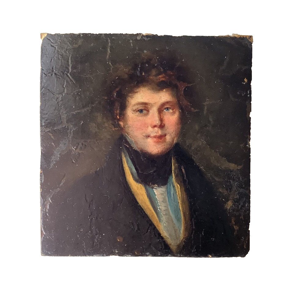 19th MINIATURE – FRENCH ROMANTISM – PORTRAIT OF A GENTLEMAN