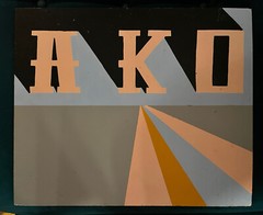 Sean Whisenet “AKO” Grafitti Artist Painting – Double sided
