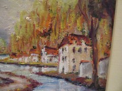 Roger Etienne (USA 1923-2011)“Region of Bourgogne“ Original Framed Oil on Canvas