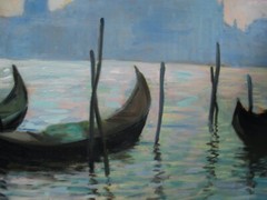Nino Pippa Artist Painting Italy Venice S G Maggiore Seago Interest 24″X36″ COA