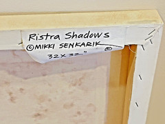 MIKKI SENKARIK “Ristra Shadows” Original Oil Painting Southwest Adobe Chili Rist