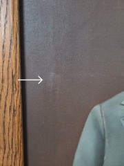 Antique 19th Century Oil Painting Portrait of a Young Boy in a Suit