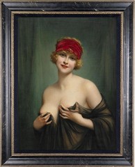 Hand Painted Oil Painting art female woman nude on Canvas 24″X36″