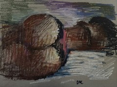 Oil Pastel Figure 9”x12”