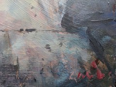 GERRY MILLER – Original Artwork „Doorway“ Acrylic Paint on MDF board. Size A4.