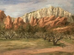 Old Apple Orchard In Sedona, Arizona – Original Oil Painting