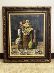 Still-life Oil Painting By A. Candel c. 1950-1960
