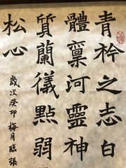 Unframed handwriting Chinese calligraphy 29 Word Copy Of Chang Menglong Stele 23