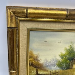Vintage Original Landscape Oil Painting Framed Signed Janssen Numbered Read