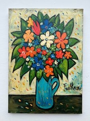 Henry Faulkner (Handmade) Oil on canvas painting signed 20 x 28 inches