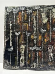Mid Century Painting Abstract Large Expressionist Mexico Exhibited Minneapolis