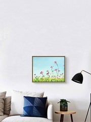 Original Expressionist Flowers 10×8 Signed Painting