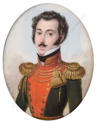 Adalbert Suchy (ca.1783-1849) „Baron Karl von Simbschen“, fine miniature, 1818