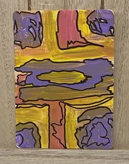Original Abstract ACEO Art Card