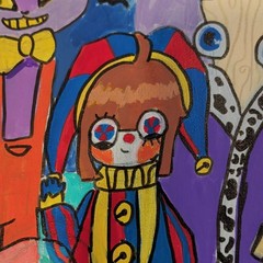Hand-Painted Amazing Digital Circas, Unframed Single Piece