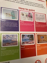 LIN-A-LEX PAINT BY NUMBERS FOR ADULTS/KIDS CASTLE, Y6357, NIB, 16″x20″ on Wood!!