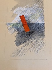 Frederic Walperswyler 1983 Abstract Composition Swiss Expressionist Abex Pastel
