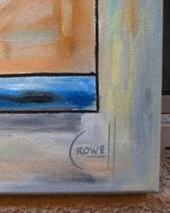 OVER AND OVER abstract modern NEW 16×20 original oil Painting Signed Crowell