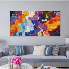 Hand Painted Oil Painting On Canvas Abstract Wall Art Home Decor Modern X282