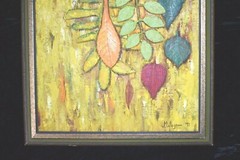 Vintage Original M WAGNER or J M WAGNER Oil Painting Signed Framed c 1971