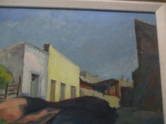 ANTIQUE OIL PAINTING EDITH STAHL REGIONALISM AMERICAN PLEIN AIR INDUSTRIAL 1935