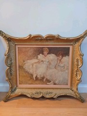 Vtg Ballerinas Lithograph Signed in Plate French Pal Fried