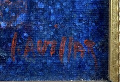 Israeli Artist Harlequin Painting C. 1950