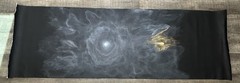 Large Acrylic Space Painting Depicting The Universes Start. Artist Still Unknown