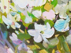 CAPRI LEMON STILL LIFE OIL CANVAS ORIGINAL PAINTING RUSSIAN ART LISTED SIGNED XL