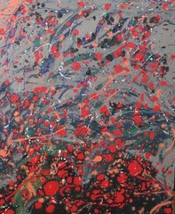 Original acrylic/oil on a 1 inch canvas, Sustained weaving of depth & color