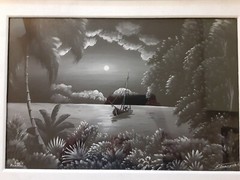 Vintage Painting by H Domingues a Dominican Republic Artist – 1950’s or 60’s