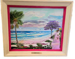 DARRIN REAGAN FL 2nd GEN LEGACY HIGHWAYMEN SIGNED OIL ON CANVAS PANEL FRAMED COA