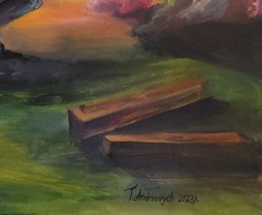 art 555 original painting oil on canvas – 70×50 cm (27.5×19.7 in) – Loss – boys