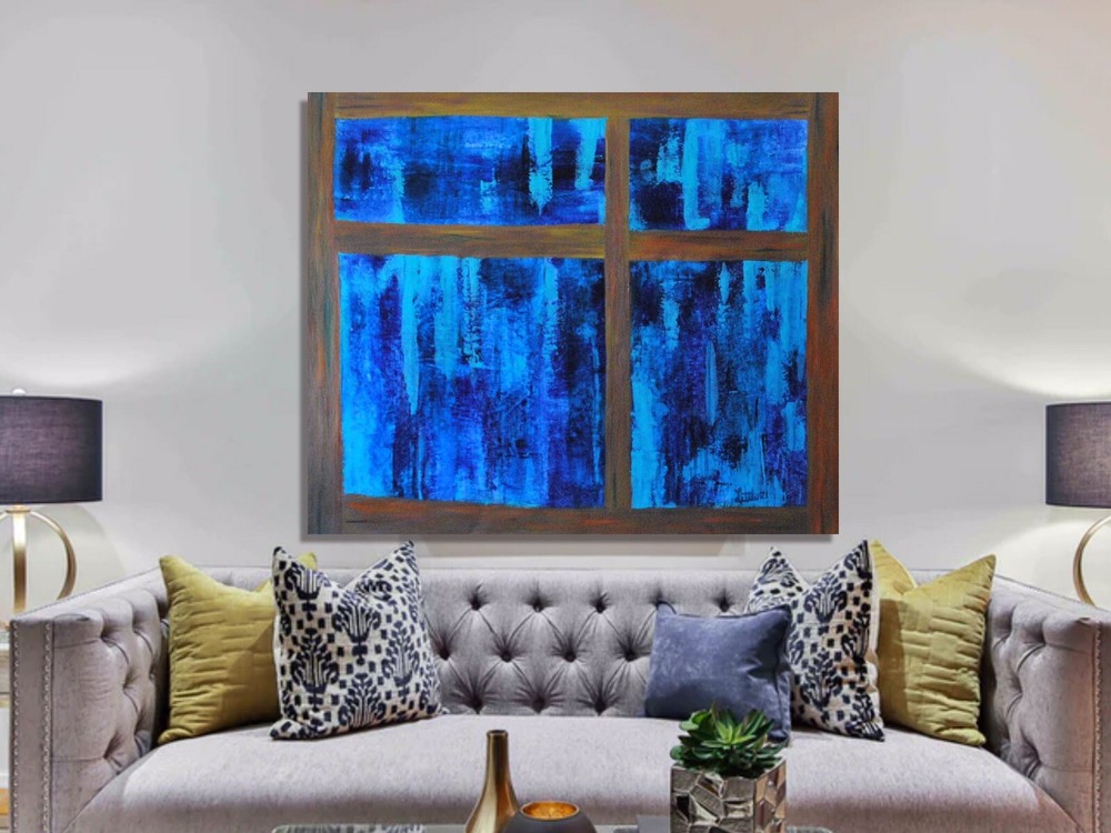 Mark W. Little, Original, Authentic, 72” X 60” Acrylic, Abstract, POP Art, Giant
